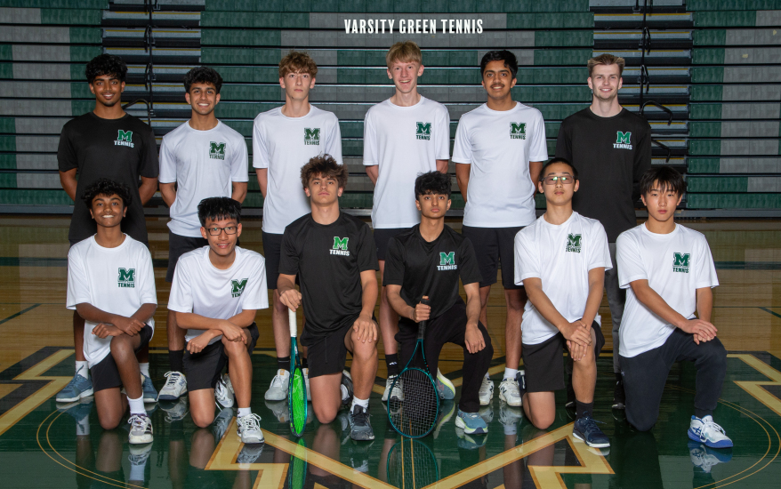 Boys Varsity Green Tennis Team